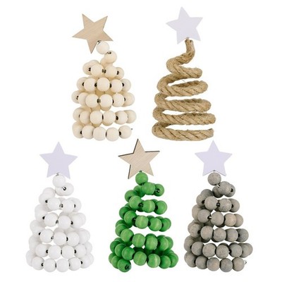Holzperlen Weihnachtsbaum skandinavisch minimalistisch Home Schreibtisch Dekorat