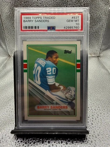 1989 Topps Traded Barry Sanders Rookie #83T PSA 10