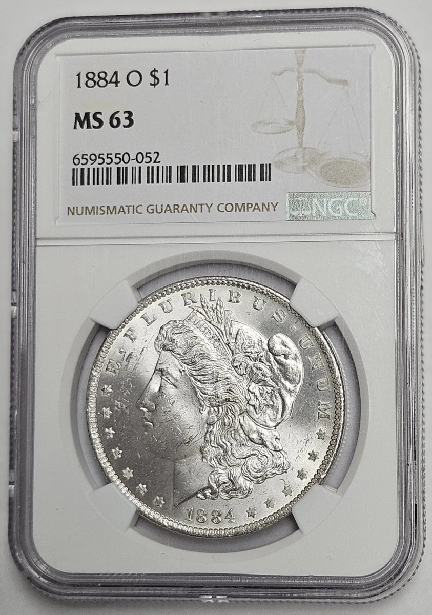 New Orleans Grade MS 63 1884 Year Morgan US Dollars (1878-1921
