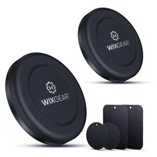 Universal Flat Stick On (2 Pack) Dashboard Magnetic Car Mount Holder for Cell...