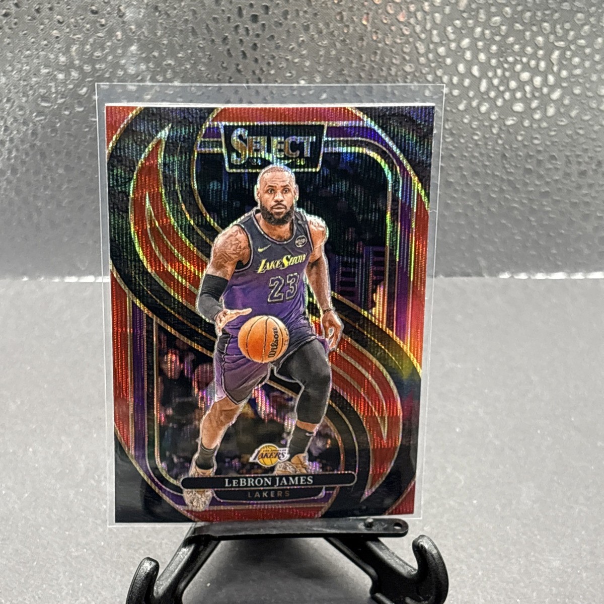 2024-25 Panini Select LeBron James Premier Level Red Wave Prizm | eBay