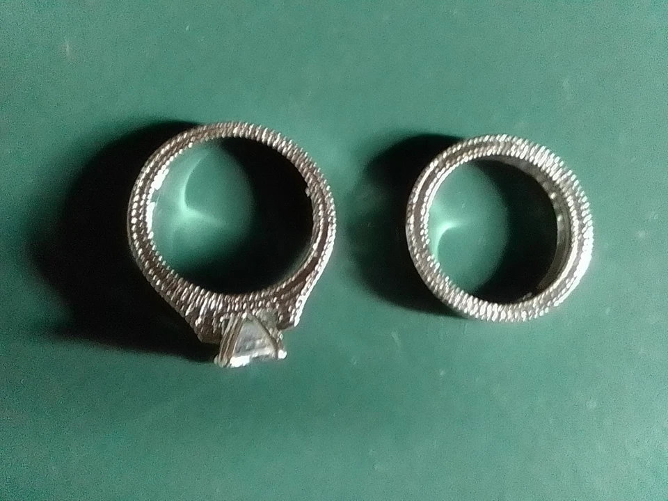 Ring. mit. Vorsteckring. Gr. 59. Zirkonia. Stein. Klar. 925er Silber. - Bild 4 von 4