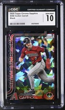 2025 Topps Chrome Sapphire Corbin Carroll Black Refractor /10 - CGC 10