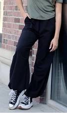 Tiger Friday Pilot Parachute Dance Pants – Black Pepper – XS – NWT