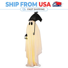 5 FT Lighted Halloween Ghost with Umbrella LED Lights Porch Yard Outdoor Decor