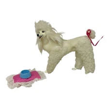 FABULOUS! VINTAGE 80s Barbie Doll's Dog PRINCE Pet Poodle GUC