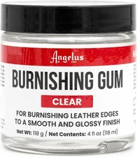 Angelus Burnishing Gum – 4 oz Clear Leather Edge Gloss Finish