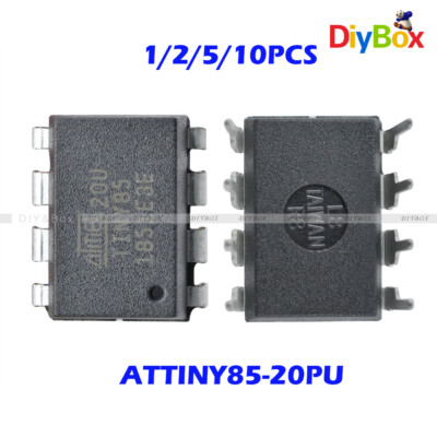 1/2/5/10PCS ATTINY85-20PU IC MCU 8BIT 8KB FLASH 8DIP in DIL housing 85-20PU