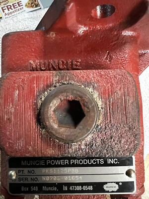 #ad hydraulic red muncie pto pump $500.00