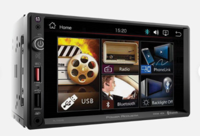 POWER ACOUSTIK PL-700HB 7'' DOUBLE DIN BLUETOOTH CAR STEREO, USB, AUX, SD