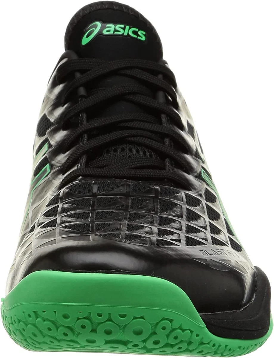 ASICS Men s Handball Shoes BLAST FF 3 Black Green 1073A052 US5.5