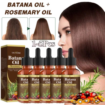 SAUVASINE Batana Oil with Rosemary Oil | Natural Hair Growth, Scalp Treatment, and Repair