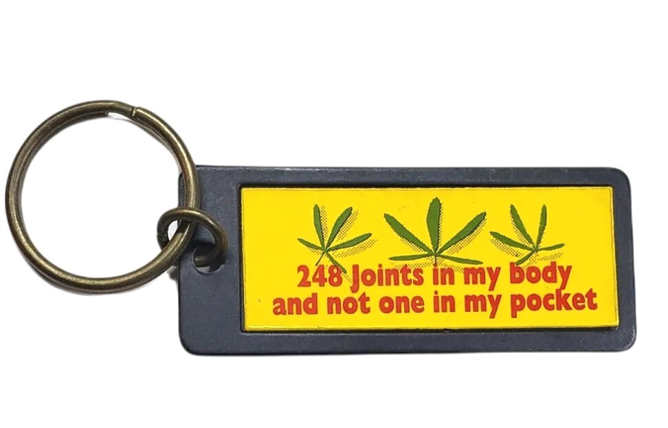 Pot Smoker Stoner Keychain, 248 Joints in Body Not 1 in Pocket Keyring ...