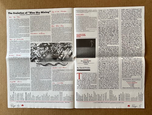 Midnight Oil - Oil Rag Vol. III 1990 RARE promo fanzine / newspaper - Picture 2 of 3