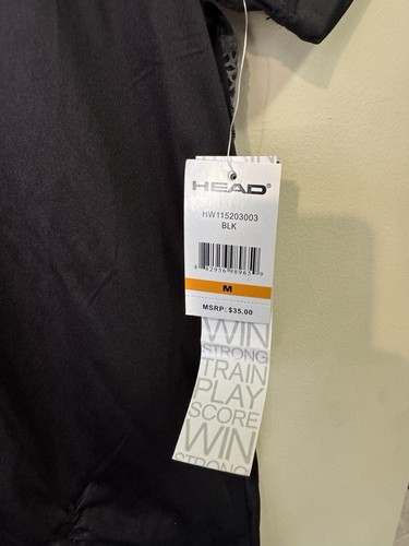 Head WOMAN Athletic Shirt Size MEDIUM BLACK Dri Motion Moisture Management - Picture 5 of 9
