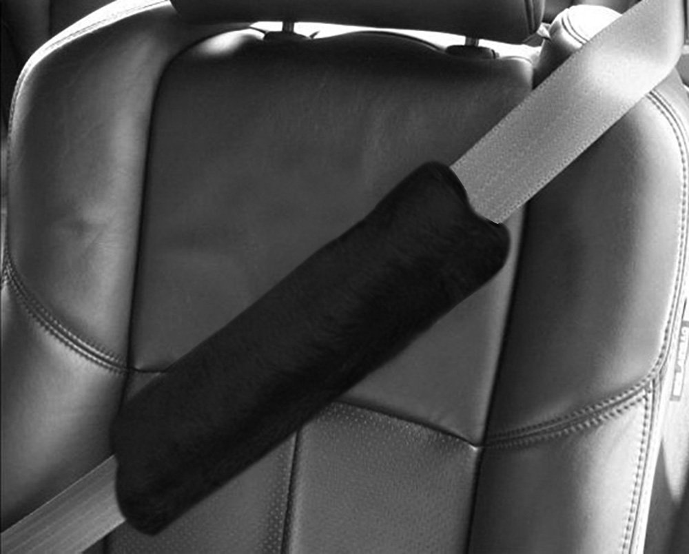 Zone Tech Black Comfortable Soft Seat Belt Covers Shoulder Pad Luggage Strap eBay