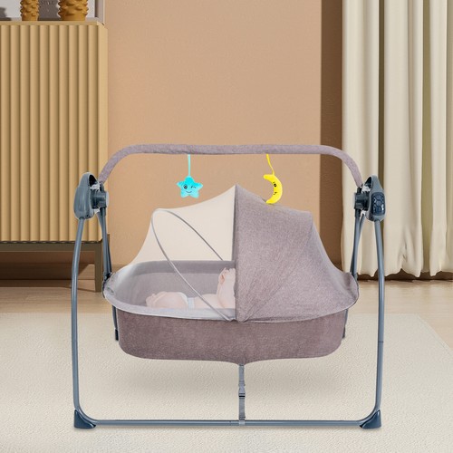 Electric Baby Rocking Bed Newborn Bassinet Automatic Crib Infant Bedside Sleeper - Picture 2 of 10