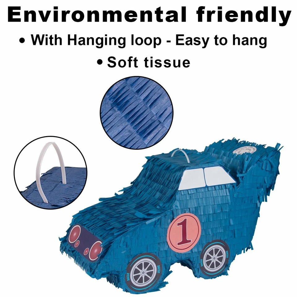 Car Pinatas Mexican Kids Birthday Festival Party Supplies Cinco de Mayo Decor - Image 3 of 4