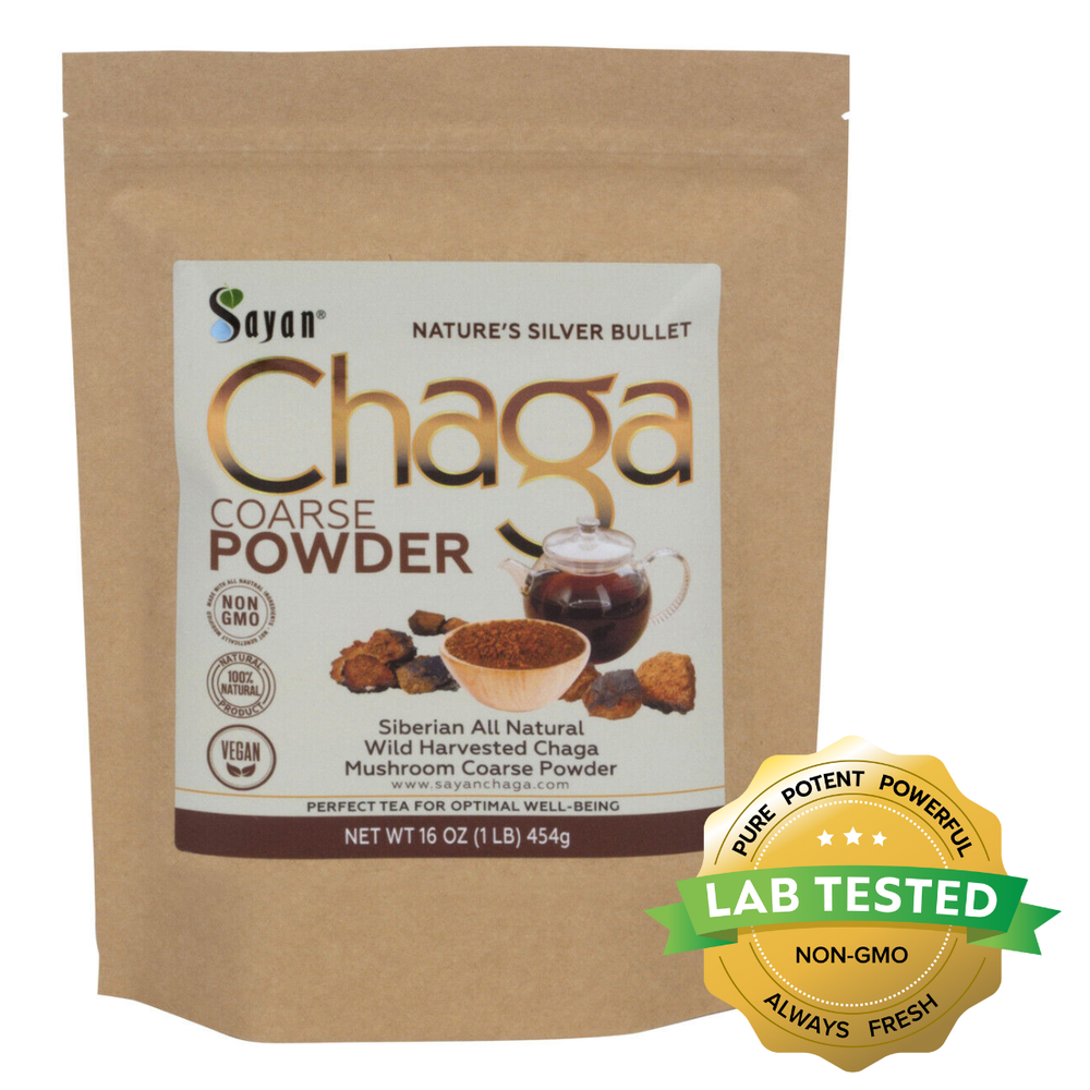 Chaga Mushroom Powder Tea 1 Pound Siberian Wild Harvested All Natural