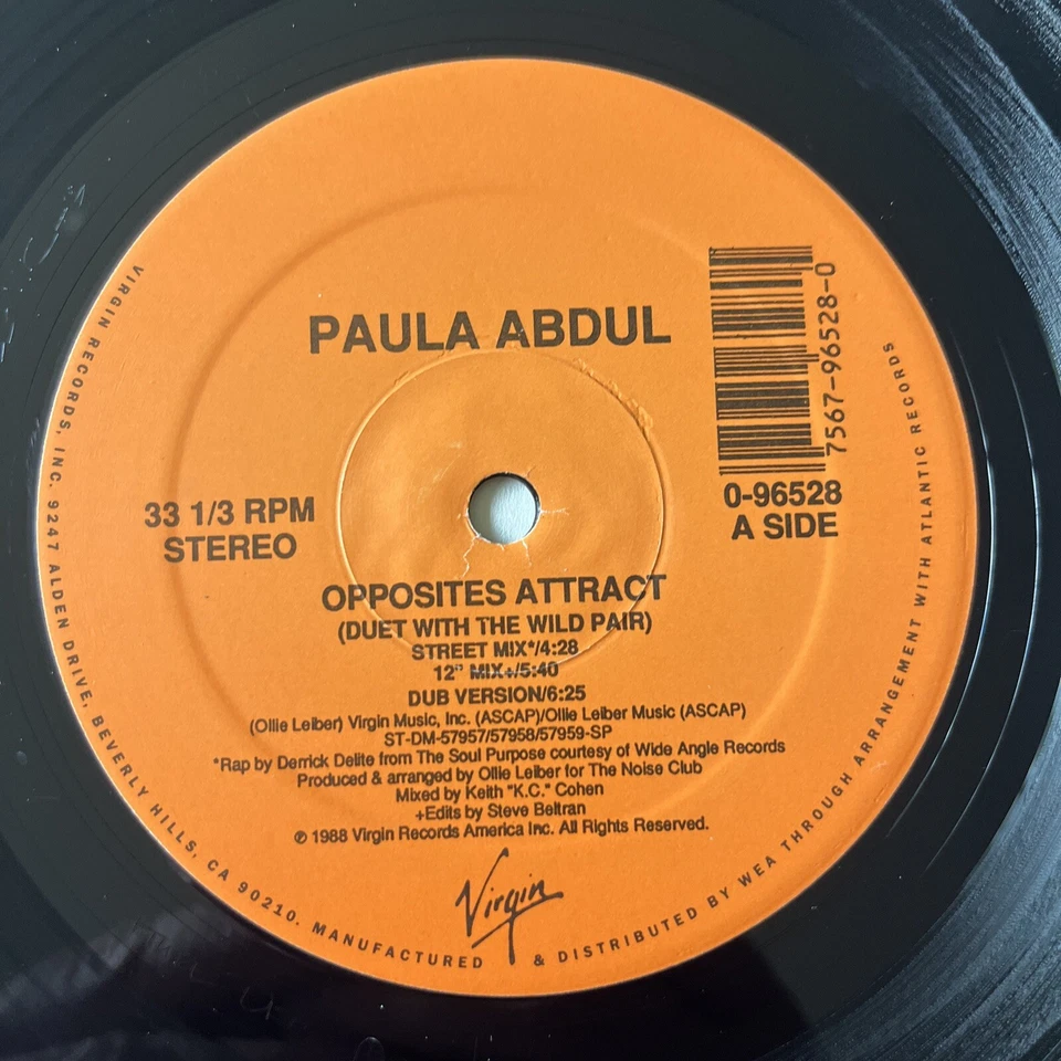 PAULA ABDUL - Opposites Attract six Remixes 12" maxi single Vinyl NM DANCE Foto 4 de 4