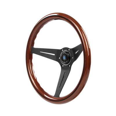NARDI DEEP CORN WOOD LENKRAD 350MM SCHWARZ SPEICHEN