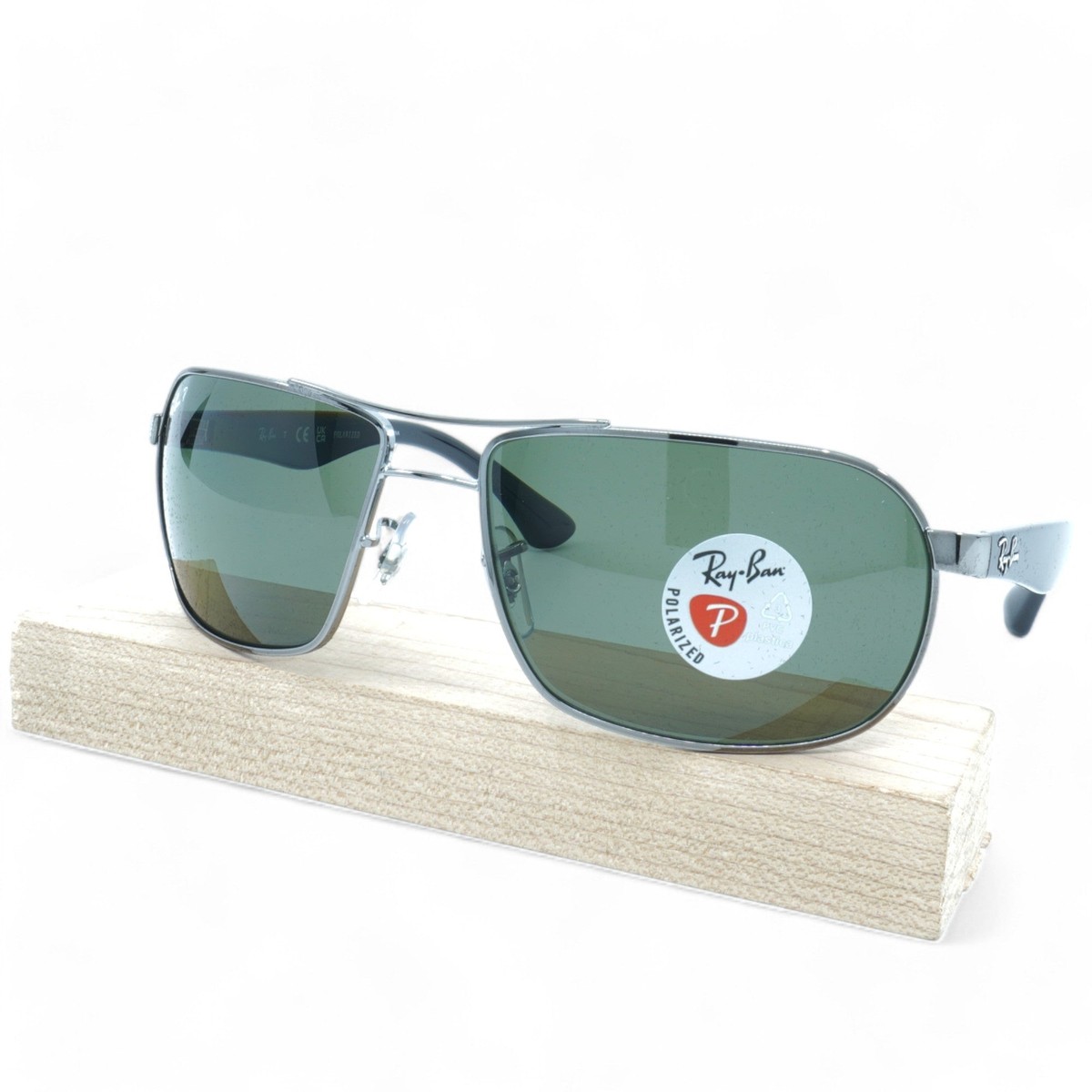 RB3492-004/58] Mens Ray-Ban Rectangle Sunglasses | eBay