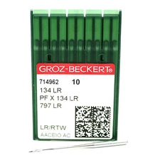 10 Pk. Groz-Beckert 134LR, 135X8RTW, PFX134LR Leather Sewing Machine Needles
