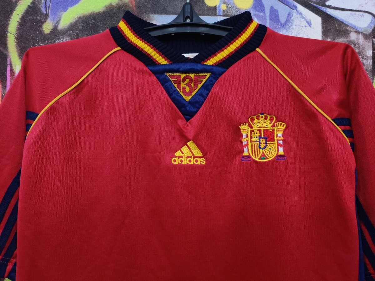 Spain National Football Team 1998/99 Home Soccer Jersey Shirt