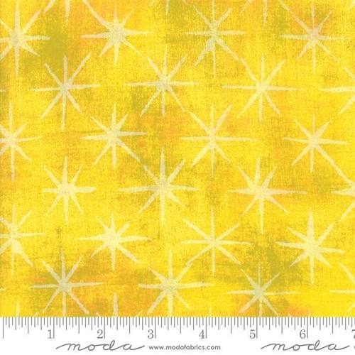 1yd x 42" 100% cotton Grunge Seeing Stars Sunflower 30148 20 Moda #1