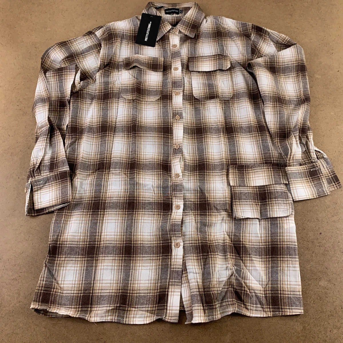 Pretty little thing tartan dress cheap