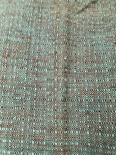 Vintage blau Stoff Wandteppich hängend oder Teppich mit Elefanten 38" x 33" - Bild 10 von 12