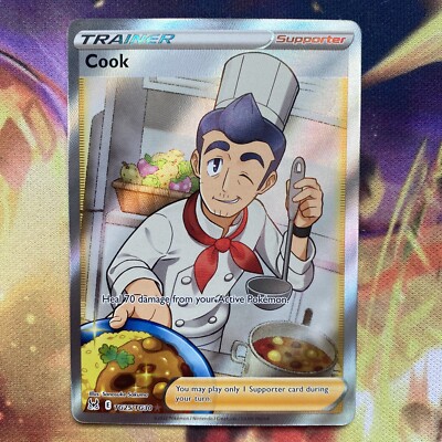 Pokemon Cook TG25/TG30 Sword & Shield Lost Origin Full Art  Trainer-Supporter | eBay
