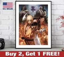 Art of Fighting Poster 18" x 24" Print Retro Game Room Wall Art Ryo Robert
