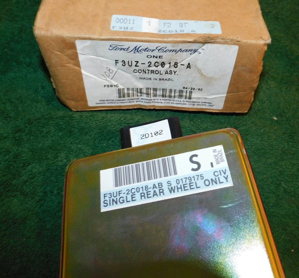 Ford E150 E250 E350 1992-1996 S/D SRW Econoline NOS MÓDULO DE CONTROL ABS - ECU Foto 2 de 4