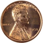1951 Lincoln Wheat Cent Uncirculated Penny 1c Coin
