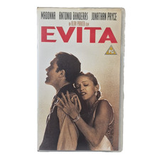 Entertainment Un Video Evita VHS Video Tape Movie Film Madonna PG 1996 Used.