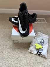 Nike Zoom Rival Sprint Black Metallic Silver Mens 9