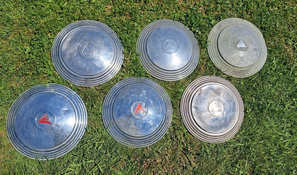 Juego de 6 tapacubos Hudson 1948-1953 4 cubiertas de rueda 1949 1950 1951 1952 Hornet Wasp Foto 3 de 4