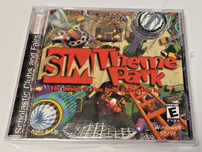 Vintage Sim Theme Park Windows 95/98 Complete New Sealed