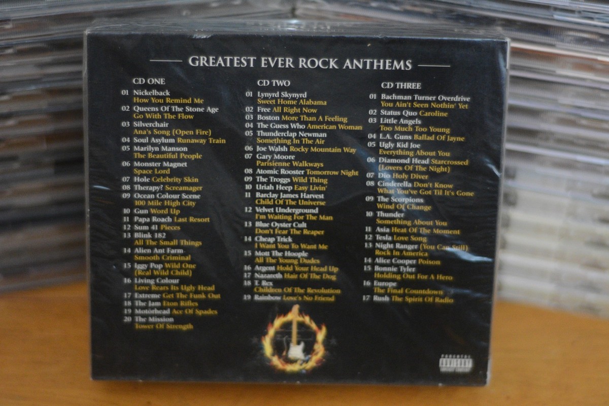 Greatest Ever! Rock Anthems The Definitive Collection 3CD Box Set