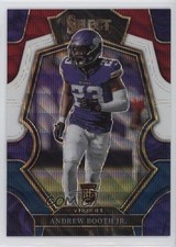 2022 Panini Select Premier Level Tri-Color Prizm /199 Andrew Booth Jr #166 0vc5