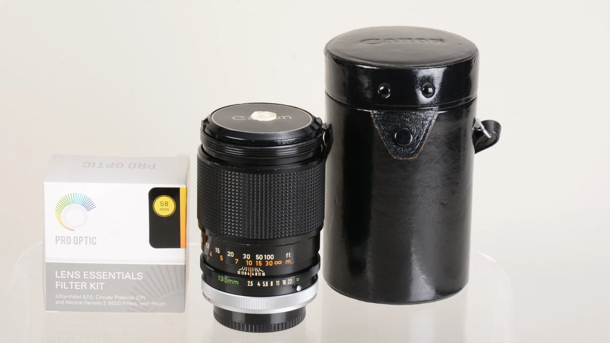 Canon FD Camera Lenses 135mm Focal f/2.5 Maximum Aperture for sale