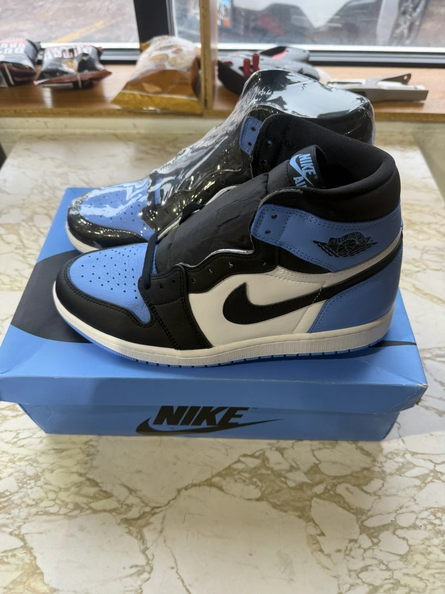 靴 Nike Air Jordan 1 High OG UNC Toe 27.5 Nike Jordan 1 Retro High OG UNC Toe 2023 (DZ5485-400) Men's Size 9