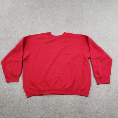 Vintage Discus Athletic Sweatshirt Mens 2XL Red Pullover Heavyweight Crew Neck