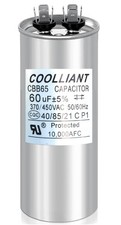 Round HVAC 60 uF/MFD Motor Run/Start Capacitor for AC Compressor and Condenser