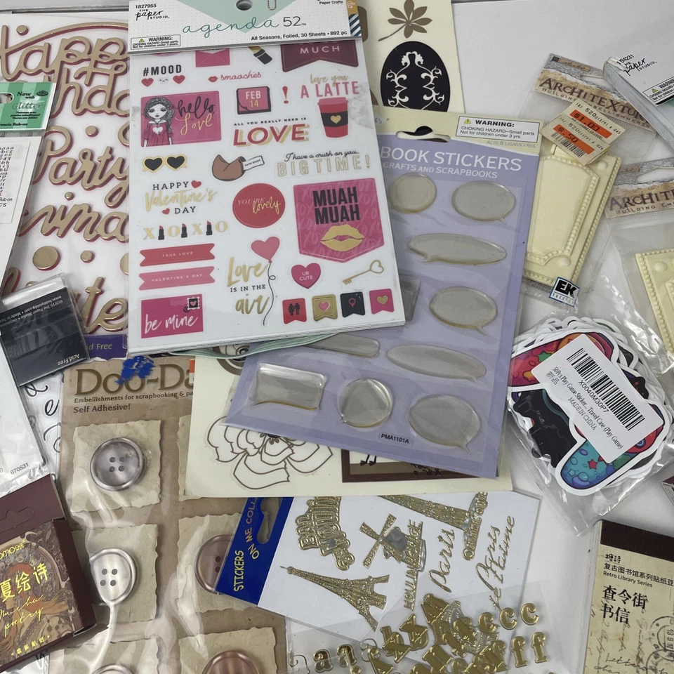 MASSIVE Sticker Lot - Mix of Vintage, New and Planner Stickers - Paper Crafts - Image 4 of 4