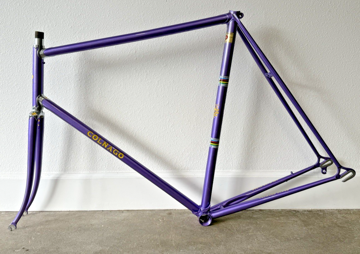 Colnago Super Steel Vintage Road Bicycle Frameset - Bent Dropout