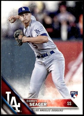 2016 Topps #85 Corey Seager Factory Set Bonus: Rookie Variations : Throwing E1