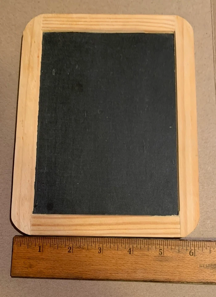 RoseArt Mini Chalk Board 2 Sided 8.25” x 6.25” Wood Frame - Made In Portugal - Image 4 of 4