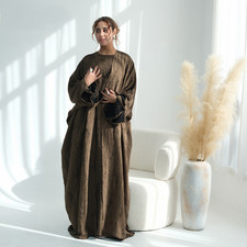 Modest Women Open Abaya Cardigan Long Maxi Dress Turkey Kimono Robes Islamic New